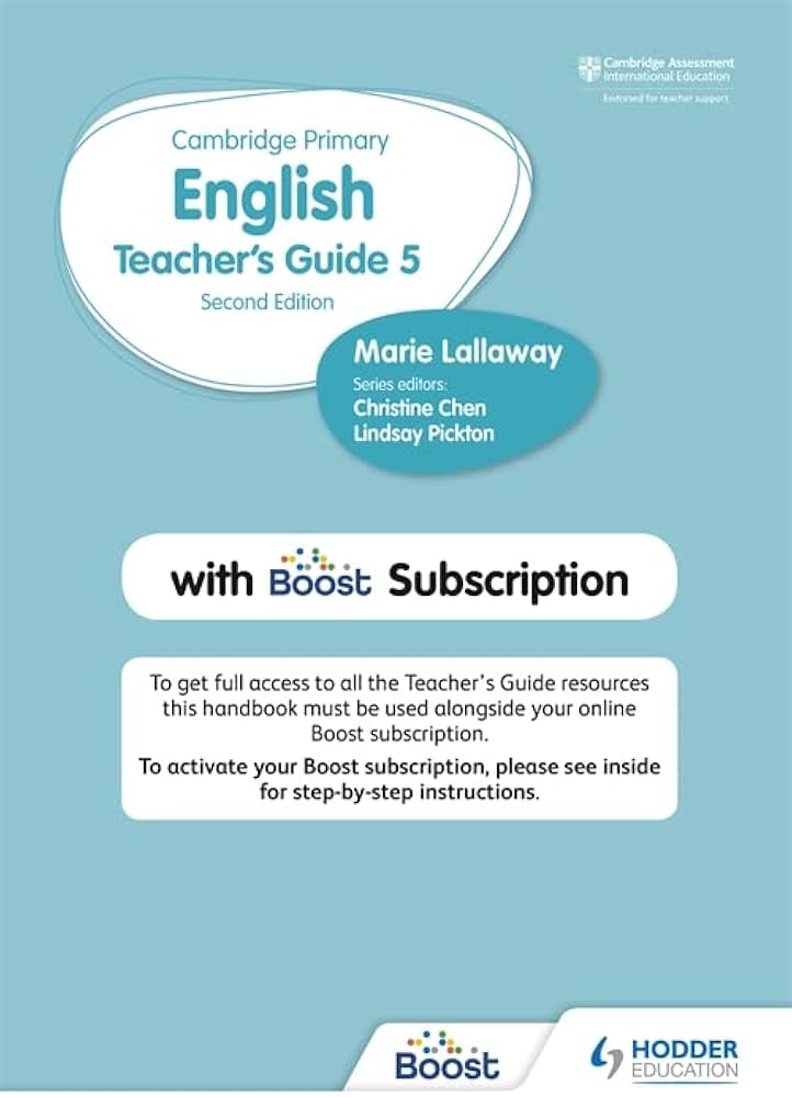 Cambridge Primary English Teacher's Guide 5 second edition with Boost Subscription
