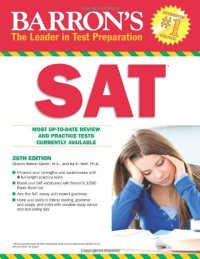 Image of Barron's the leader in test preparation SAT 26th edition
